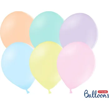 Party dekorace Nafukovací balónky 30 cm - mix pastelové - 10 ks