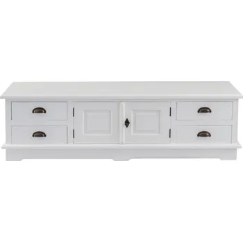 Televizní stolek TV/Audio stolek Brighton 160x40x50cm white, 160 x 40 x 50 cm