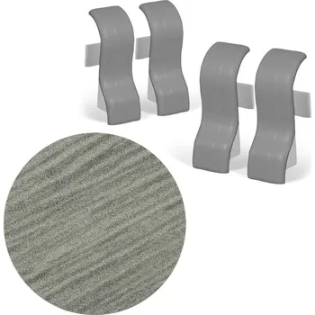 soklová lišta NOVÁK Spojka k soklové liště MDF 40x20 dub trend šedý, 4 ks M08-AMSP009