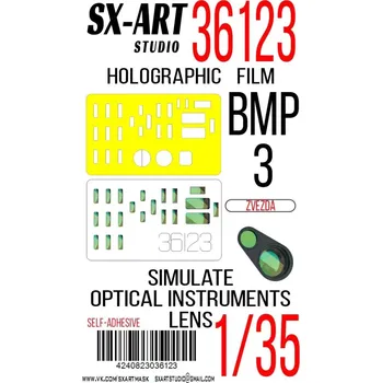 Plastikový model SX-ART 1/35 Holographic film BMP-3 green (ZVE)