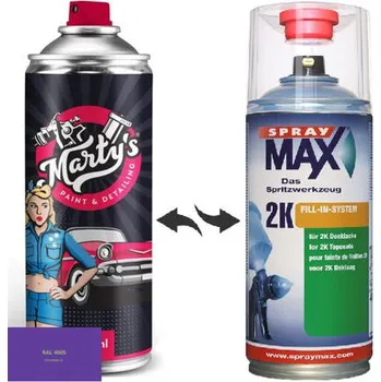 Barva ve spreji Barva ve spreji RAL 4005 stupeň lesku Pololesk kvalita laku 1K Akrylátový lak