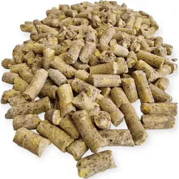 Kukuřičné pelety s tygřím ořechem a konopným semínkem 10kg (Kukuřice 60%, tygří ořech 20%, konopí 20% )