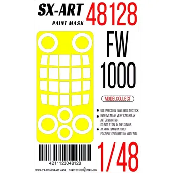 Plastikový model SX-ART 1/48 Paint mask FW 1000 (MODELCOL.)