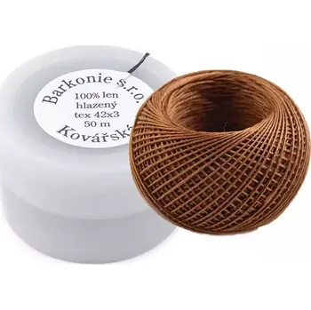 Nit Lněná nit přírodní hnědá (Kovářská režná nit)