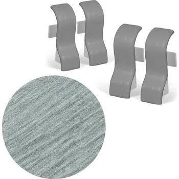 soklová lišta NOVÁK Spojka k soklové liště MDF 40x20 dub Oregon, 4 ks M08-AMSP010