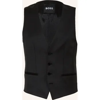 Pánská bunda Boss Pánská Obleková Vesta Huge Slim Fit, 001 black, 54