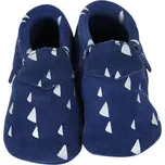 Barefoot kožené capáčky Lait Et Miel - Mokasíny modré 18-24 měsíců
