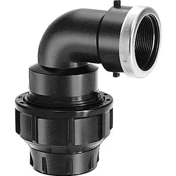 Vodovodní potrubí Plas-fit PLASSIM WI koleno 63x2", s vnitřním závitem, svěrné, voda, plast
