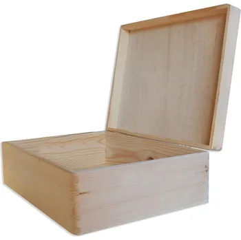 Úložný box Dřevotéka - Dřevěná krabička přírodní borovice 30x40x13 cm Dřevěná krabička přírodní borovice 30x40x13 cm