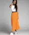 Dámská sukně Made in Italia Laura dlouhá plisovaná sukně oranžová uni