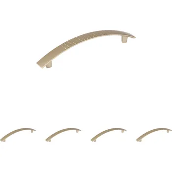 Nábytkové kování Walteco Nábytková úchytka Porto rozteč 128mm, plast, matný nikl Množství: 5 ks