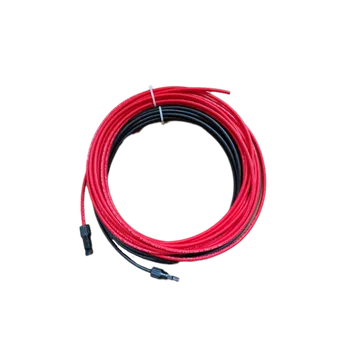 solární kabel Solární kabelySOL 6.0 mm2 10m černý a červený s konektory MC4 (Kabely k propojení solárních panelů s měničem nebo MPPT regulátorem)