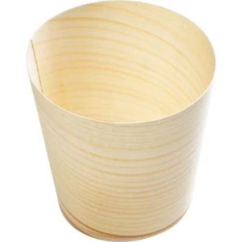 Jednorázové nádobí Verlo Kelímek bambusový 6 × 6 cm (50 ks)