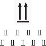 Walteco Touto stranou nahoru, 70x100mm, samolepka Množství: 10 ks