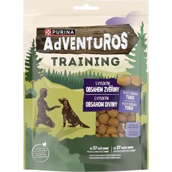Pamlsek pro psa Purina Adventuros tréninkové pochoutky s příchutí zvěřiny 115 g