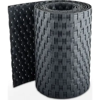 Příslušenství pro plot Ratanový plotový pás, 19x255 cm, antracitová