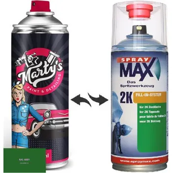 Barva ve spreji Barva ve spreji RAL 6001 stupeň lesku Polomat kvalita laku 1K Akrylátový lak