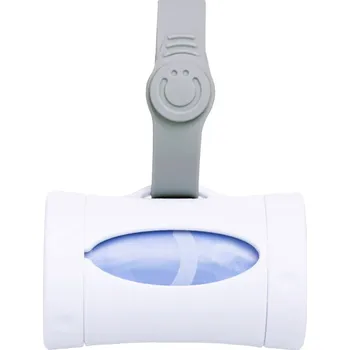 Zásobník na papírové ručníky Ubbi Zásobník na pytlíky s poutkem, bílý