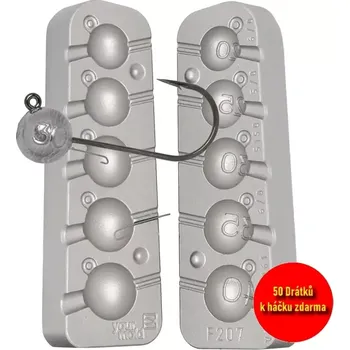 FORMA NA JIGOVÉ HLAVY 20,25,30,35,40G+50 DRÁTKŮ ZDARMA F-207