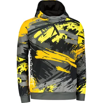 Pánské oblečení Pánská mikina premium ALTISPORT VOJ/ALM014MI01 ČERNOŽLUTÁ XXXL