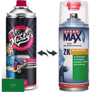 Barva ve spreji Barva ve spreji RAL 6016 stupeň lesku Pololesk kvalita laku 1K Akrylátový lak