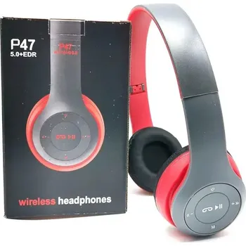 Sluchátka Bluetooth skládací sluchátka pro děti - Červené