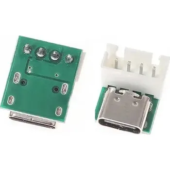 konektor micro USB-C female board 4pin (konektor směrem nahoru)