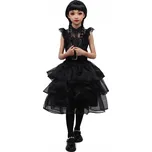 Dětský kostým Wednesday černé volánkové…