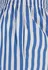 Dámské kalhoty Urban Classics Ladies Striped Loose Pants TB6844 bílé/modré