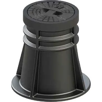 poklop Avk-vod-ka AVK VOD-KA PA+ poklop uliční 188mm, šoupatový, kulatý, polyamid/litina