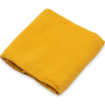 Dětská deka Dětská mušelínová deka New Baby mustard