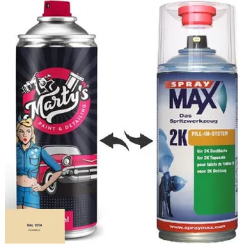 Barva ve spreji Barva ve spreji RAL 1014 stupeň lesku Polomat kvalita laku 1K Akrylátový lak