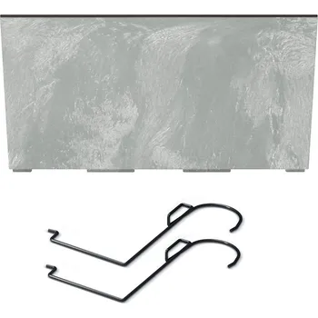 Prosperplast Truhlík URBI CASE BETON EFFECT W s háky a vkladem 39,5 cm - barva: beton