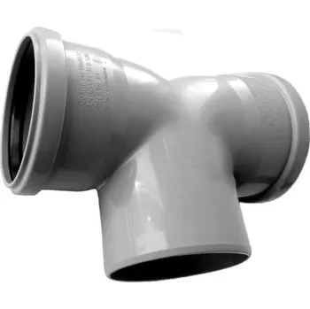 Kanalizační potrubí Ostatní HT PLUS HTDB koleno odpadní DN110/110, 87°, dvojité, PP, šedá