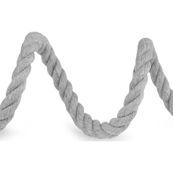 Příze Bavlněná šňůra kroucená Ø10 mm tuhá, macrame