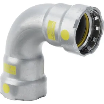 Viega MEGAPRESS G 4616 oblouk 90°, 1/2", lisovací, plyn, uhlíková ocel