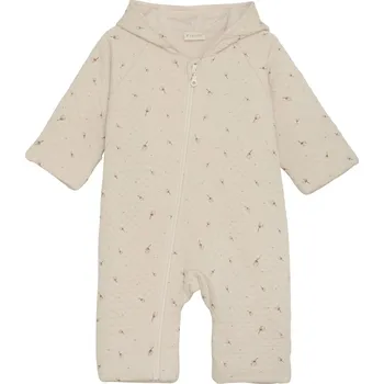 Kojenecký overall OVERAL FIXONI ZATEPLENÝ S PAMPELIŠKAMI, TAPIOCA Velikost: 74