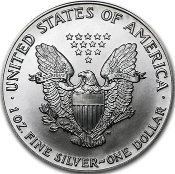 United States Mint American Eagle stříbrná mince 1oz 1990