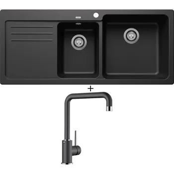 Granitový dřez Granitový dřez SET Blanco NAYA 8 S antracit 525779 + Blanco MILI antracit 523103