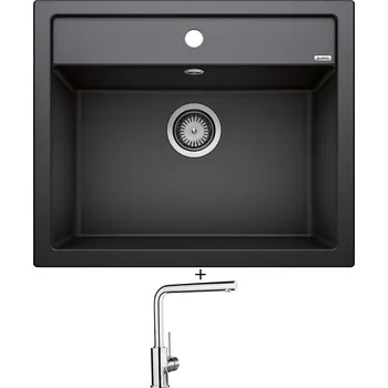 Kuchyňský dřez Granitový dřez SET Blanco DALAGO 6 antracit + Blanco MILA chrom 519414