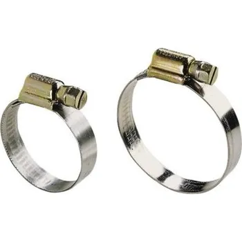 Objímka stahovací na hadici pr. 7-11mm nerezová plochá