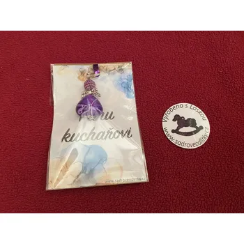 HandMade by VeJa Dárková karta - Panu kuchařovi s přívěškem