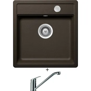 Granitový dřez Granitový dřez SET Schock MONO N-100S Bronze + Schock EVINAS 577000 nerez