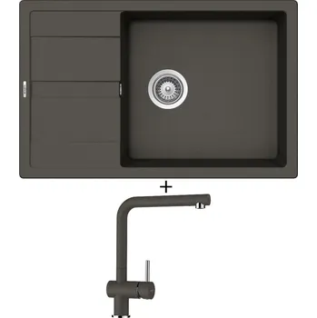 Granitový dřez Granitový dřez SET Schock MANHATTAN D-100LS Asphalt + Schock EPOS 540000 Asphalt