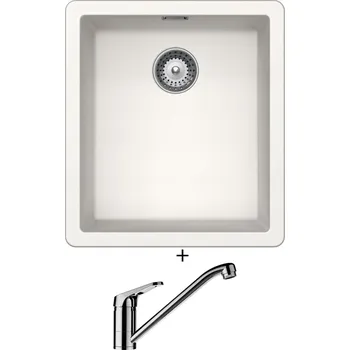 Granitový dřez Dřez pod desku SET Schock GREENWICH N-100S U Polaris + Schock COSMO 525001 chrom
