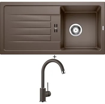 Granitový dřez Granitový dřez SET BLANCO FAVUM 45 S kávová 524232 + Blanco MIDA kávová 519423