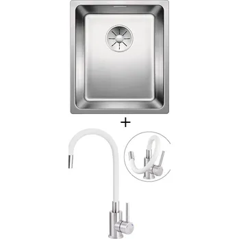 Kuchyňský dřez Nerezový dřez SET Blanco ANDANO 340-IF nerez hedvábný lesk 522953 + Deante NEO LUNO BOC W720 nerez