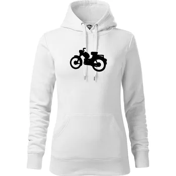 Dámská mikina Pařez - Mikina dámská Cape s kapucí - S ( Bílá )