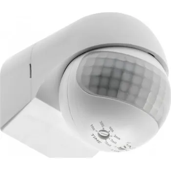 Pohybové čidlo Detektor pohybu CR-13, max. 800 W, AC 220–240 V, 50/60 Hz, pracovní úhel 180*, dosah 12 m ± 1,8–2,5 m, IP44
