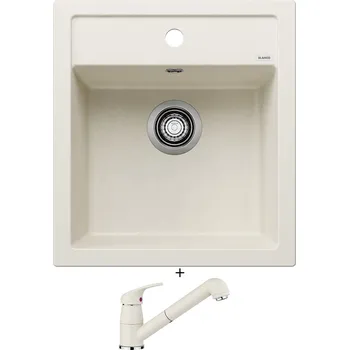 Kuchyňský dřez Granitový dřez SET Blanco DALAGO 45 bílá soft + Blanco DARAS-S bílá soft 526937